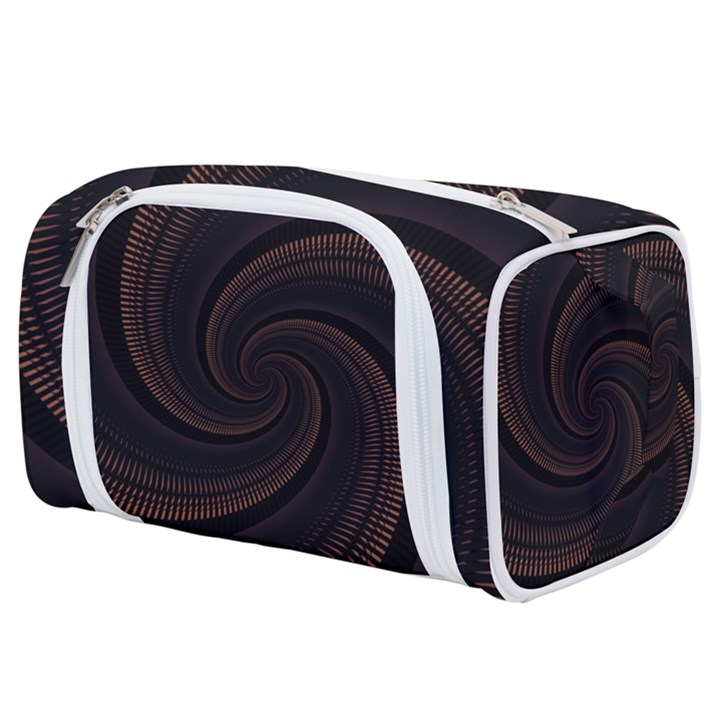 Wave Curves Abstract Art Backdrop Toiletries Pouch