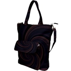 Wave Curves Abstract Art Backdrop Shoulder Tote Bag by Grandong