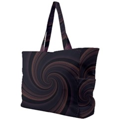 Wave Curves Abstract Art Backdrop Simple Shoulder Bag by Grandong