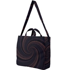 Wave Curves Abstract Art Backdrop Square Shoulder Tote Bag by Grandong