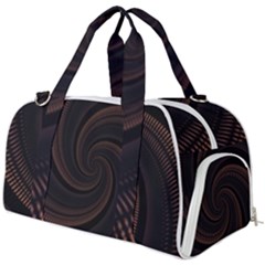 Wave Curves Abstract Art Backdrop Burner Gym Duffel Bag by Grandong