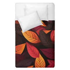 Leaves Autumn Duvet Cover Double Side (single Size) by Grandong