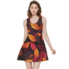 Leaves Autumn Inside Out Reversible Sleeveless Dress by Grandong