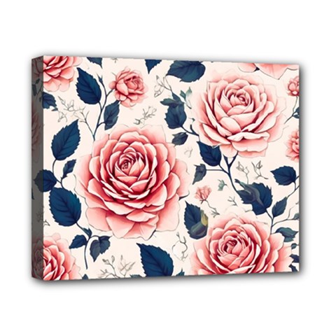 Flowers Pattern Plant Canvas 10  X 8  (stretched) by Grandong