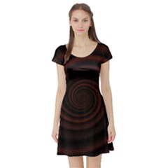 Abstract Art Backdrop Background Short Sleeve Skater Dress by Grandong