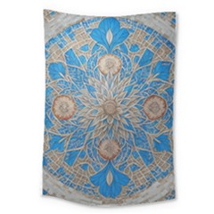 Flower Mandala Pattern Large Tapestry