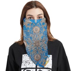 Flower Mandala Pattern Face Covering Bandana (triangle) by Grandong