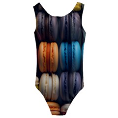 Macaroon Sweet Treat Kids  Cut-out Back One Piece Swimsuit by Grandong