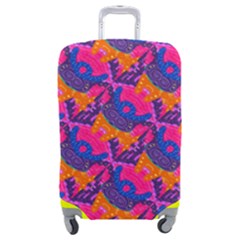 Purple Design Scrapbooking Blue Luggage Cover (medium) by Grandong