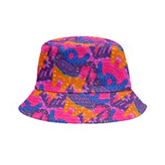 Purple Design Scrapbooking Blue Bucket Hat by Grandong