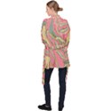 Pattern Glitter Pastel Layer Long Sleeve Velvet Kimono  View2