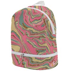 Pattern Glitter Pastel Layer Zip Bottom Backpack by Grandong