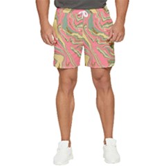 Pattern Glitter Pastel Layer Men s Runner Shorts by Grandong