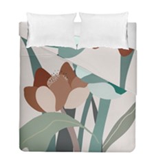 Flowers Plants Leaves Foliage Duvet Cover Double Side (full/ Double Size) by pakminggu