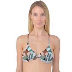 Flowers Plants Leaves Foliage Reversible Tri Bikini Top by pakminggu