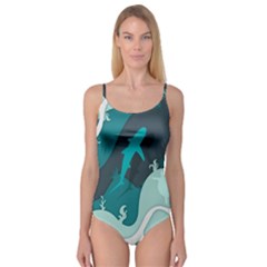 Ocean Turtle Shark Sea Life Sea Camisole Leotard  by pakminggu