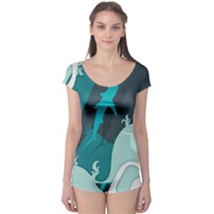 Ocean Turtle Shark Sea Life Sea Boyleg Leotard  by pakminggu