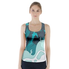 Ocean Turtle Shark Sea Life Sea Racer Back Sports Top by pakminggu