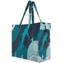 Ocean Turtle Shark Sea Life Sea Canvas Travel Bag View2