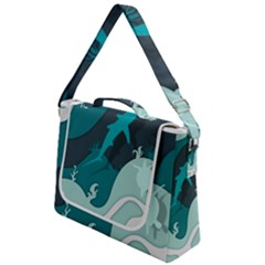 Ocean Turtle Shark Sea Life Sea Box Up Messenger Bag