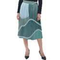 Mountains Wall Print Boho Art Classic Velour Midi Skirt  View1