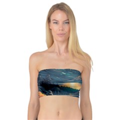 Forest River Night Evening Moon Bandeau Top by pakminggu