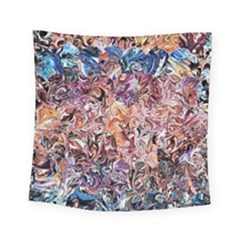 Abstract Waves Square Tapestry (small) by kaleidomarblingart