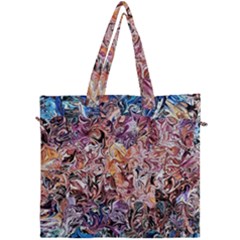 Abstract Waves Canvas Travel Bag by kaleidomarblingart