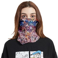 Abstract Waves Face Covering Bandana (two Sides) by kaleidomarblingart