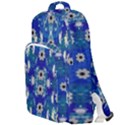 Oilpainting Blue Flowers In The Peaceful Night Double Compartment Backpack View1