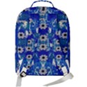 Oilpainting Blue Flowers In The Peaceful Night Double Compartment Backpack View3