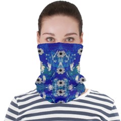 Oilpainting Blue Flowers In The Peaceful Night Face Seamless Bandana (adult) by pepitasart