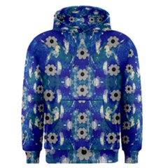 Oilpainting Blue Flowers In The Peaceful Night Men s Core Hoodie