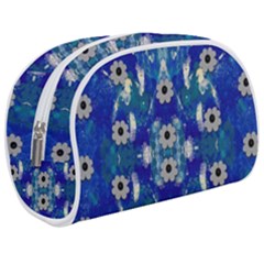 Oilpainting Blue Flowers In The Peaceful Night Make Up Case (medium) by pepitasart