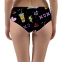 Cute-girl-things-seamless-background Reversible Mid-Waist Bikini Bottoms View4