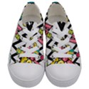 Vector-romantic-love-seamless-pattern Kids  Low Top Canvas Sneakers View1