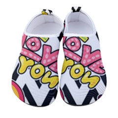 Vector-romantic-love-seamless-pattern Men s Sock-style Water Shoes by pakminggu