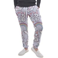 Seamless-pattern-with-cute-rabbit-character Men s Jogger Sweatpants by pakminggu