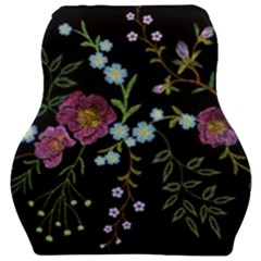 Embroidery-trend-floral-pattern-small-branches-herb-rose Car Seat Velour Cushion  by pakminggu