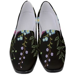 Embroidery-trend-floral-pattern-small-branches-herb-rose Women s Classic Loafer Heels by pakminggu