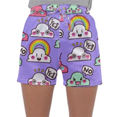 Cloud-seamless-pattern -- Sleepwear Shorts by pakminggu