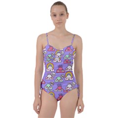 Cloud-seamless-pattern -- Sweetheart Tankini Set by pakminggu