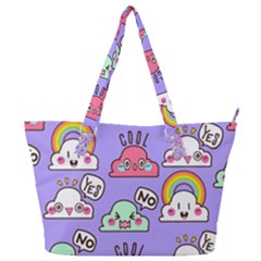 Cloud-seamless-pattern -- Full Print Shoulder Bag by pakminggu