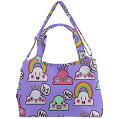 Cloud-seamless-pattern -- Double Compartment Shoulder Bag by pakminggu