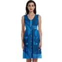 Abstract-classic-blue-background Sleeveless Dress With Pocket View1