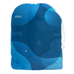 Abstract-classic-blue-background Drawstring Pouch (3xl) by pakminggu