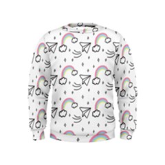 Cute-art-print-pattern Kids  Sweatshirt by pakminggu