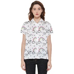 Cute-art-print-pattern Short Sleeve Pocket Shirt by pakminggu