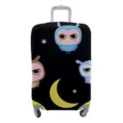 Cute-owl-doodles-with-moon-star-seamless-pattern Luggage Cover (small) by pakminggu