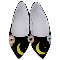 Cute-owl-doodles-with-moon-star-seamless-pattern Women s Low Heels by pakminggu